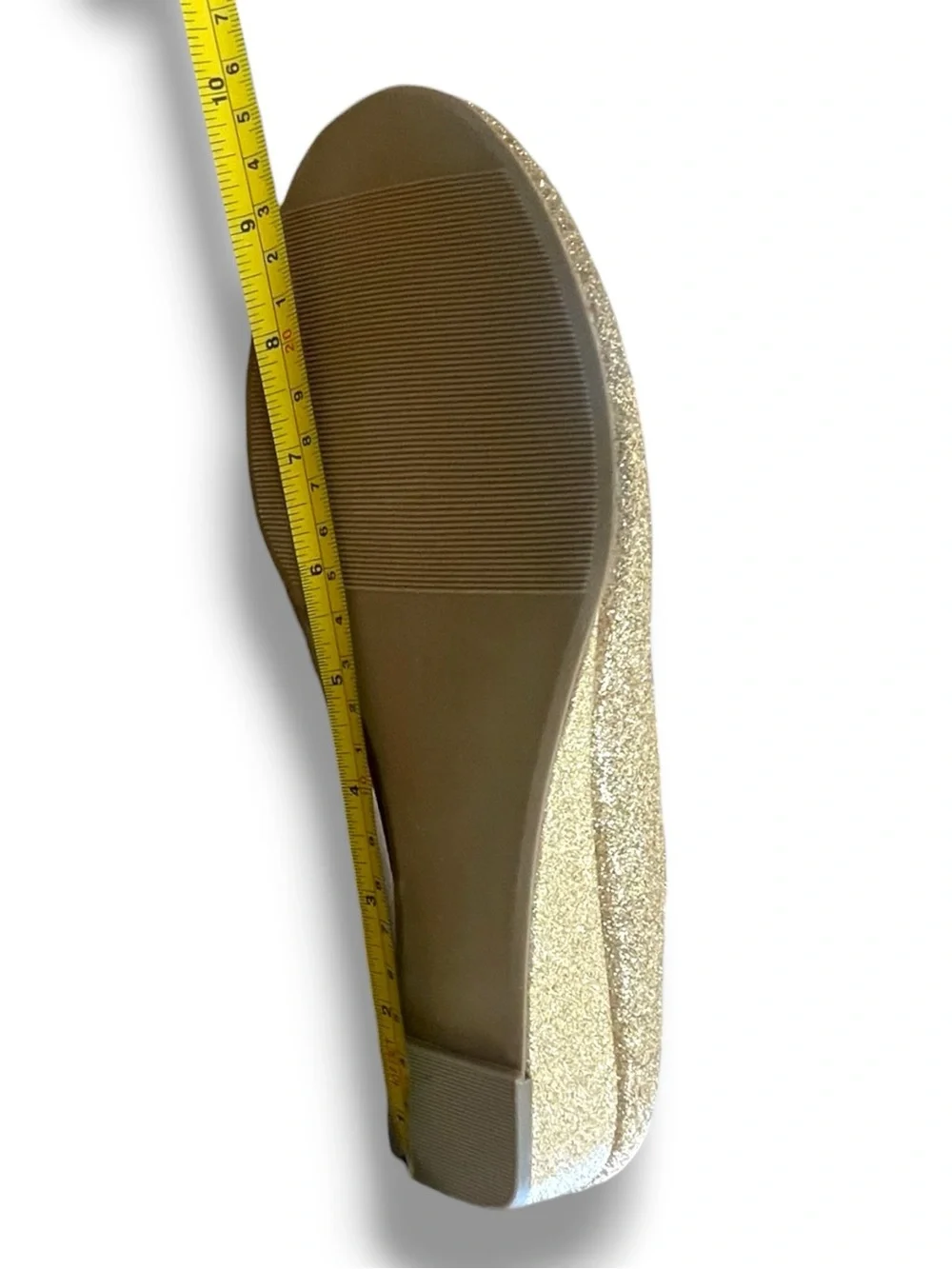 Gold Glitter Wedge Pumps Comfort Round Toe Sparkle Party Wedding Daily Shoes